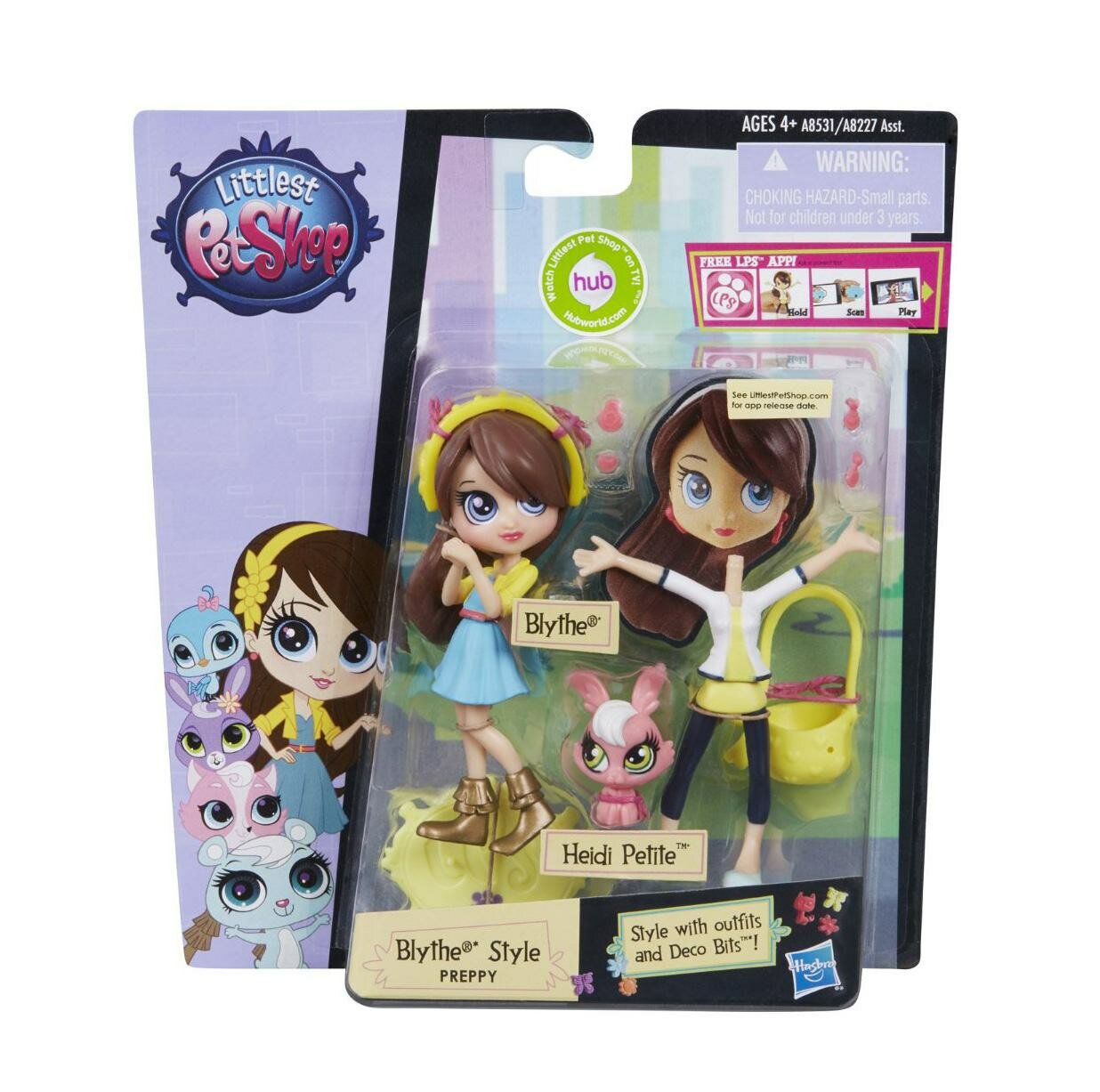 Фигурка Hasbro Littlest Pet Shop Модница Блайс и зверюшка. Heidi Petite.