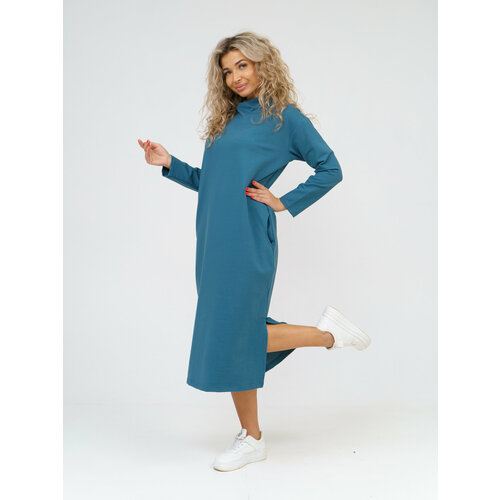 фото Платье nsd-style, размер 48, зеленый