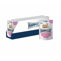 Паучи Happy Cat для котят с кусочками телятины в желе 24 шт х 85 г
