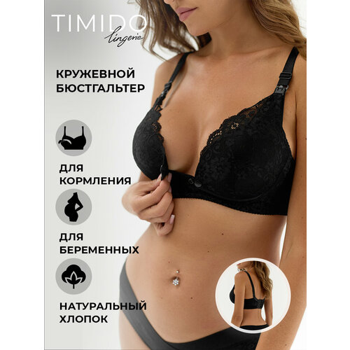 фото Бюстгальтер timido, размер 75c, черный