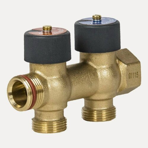 Изображение товара Распределительная гребенка с функцией отключения на 2 отвода 3/4"*3/4"EK