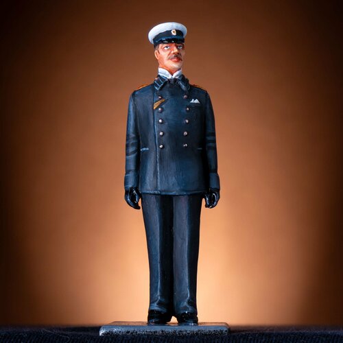 Оловянная миниатюра Контр-адмирал Российского Императорского флота 1904 год