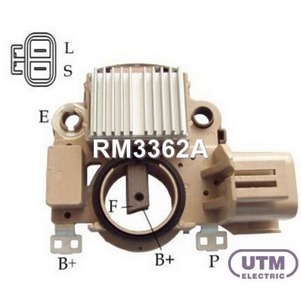 UTM RM3362A регулятор генератора Nissan (Ниссан) Almera (Альмера) 1.5(n16)[qg15de]07.2000-Nissan (Ниссан)Almera