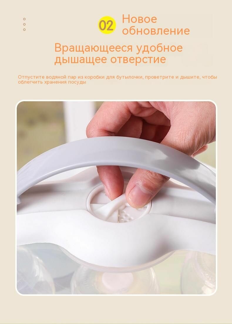 Контейнеры Для Бутылочек Ящик для хранения детских бутылочек с круглой раздвижной крышкой