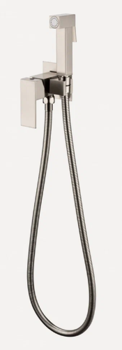 Изображение товара Смеситель встраиваемый с гигиеническим душем Grocenberg GB002 Никель, керамический картридж