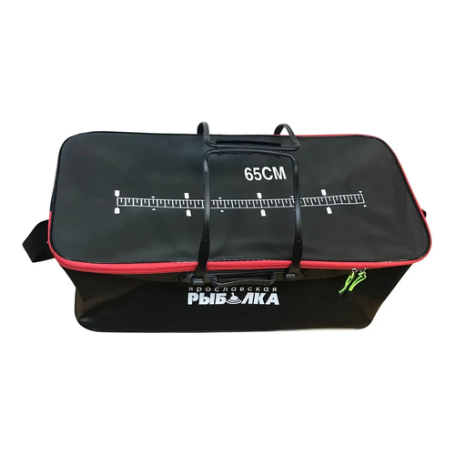 Большая сумка для рыбалки, кан, для рыбы/для прикормки, Ярославская Рыбалка 65см, 56л непромокаемая, гермосумка красная