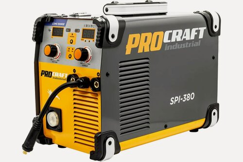 Изображение товара Сварочный полуавтомат Procraft SPI-380 инверторный, 6.5 кВт, 20-180 А, MIG/MAG, MMA