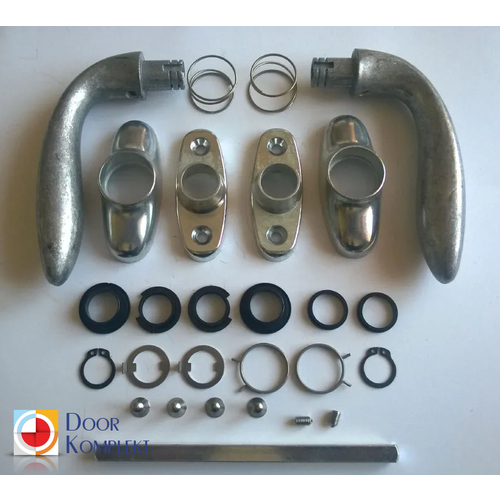 Ручка 1032.00 нажимной гарнитур раздельный для двери STUBLINA без покрытия