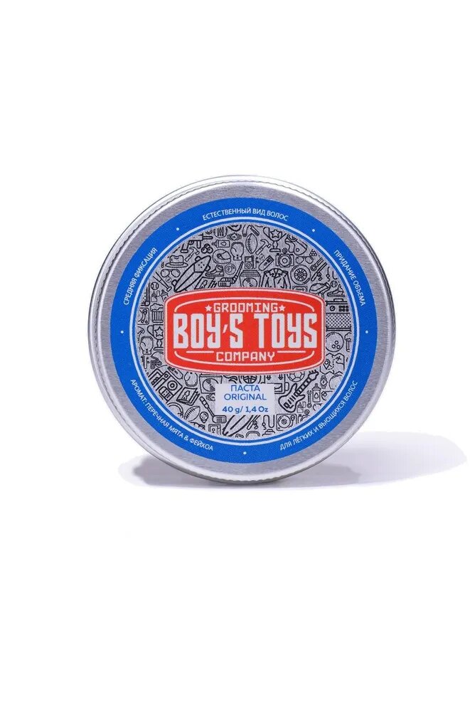Паста для волос Boy's Toys Original, для всех типов волос, средняя фиксация 40г