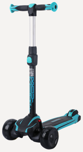 Изображение товара Трёхколёсный самокат Tech Team "Surf Boy", от 3 лет, до 50кг - Black/Celadon