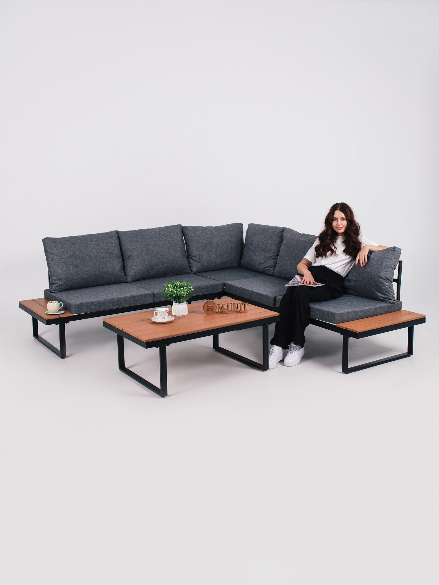 Изображение Набор уличной мебели угловой диван