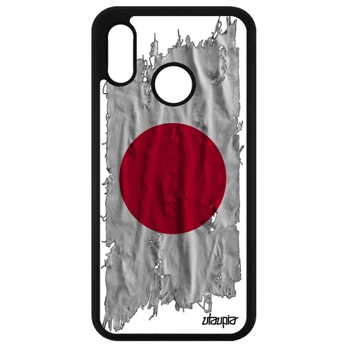 фото Чехол для мобильного p20 lite, "флаг японии на ткани" страна патриот utaupia
