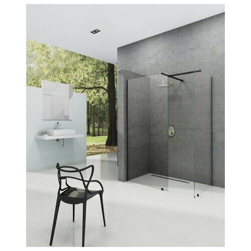 Душевое ограждение Ravak WALK-IN DOUBLE WALL 120x130 черный/Transparent