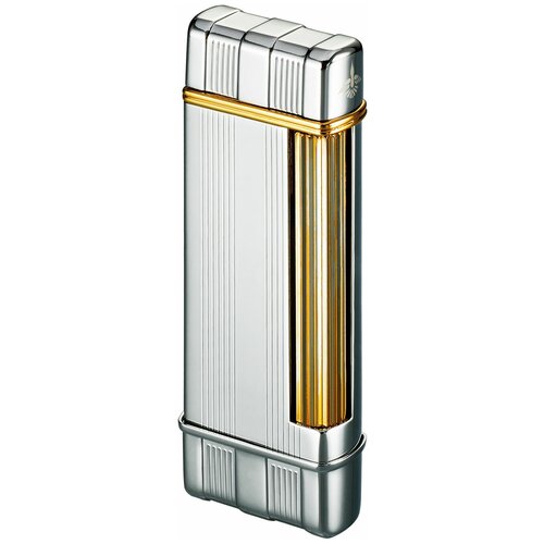 Зажигалка газовая Colibri OF LONDON Regal Polished Chrome w & Gold