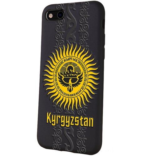 Силиконовый чехол Mcover для Apple iPhone 7 с рисунком Киргизская Республика силиконовый чехол mcover для samsung a73 с рисунком киргизская республика