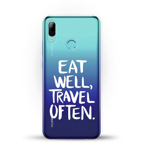 фото Силиконовый чехол eat well на huawei p smart (2019) andy & paul