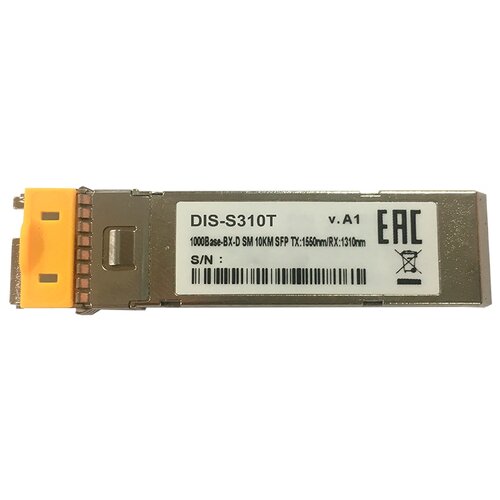 SFP трансивер D-Link DIS-S310T S310T/10KM/A1A sfp трансивер d link 330t 10km a1a