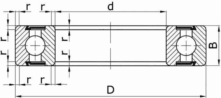 Подшипник 61814-2RS1 (1000814) производителя SKF