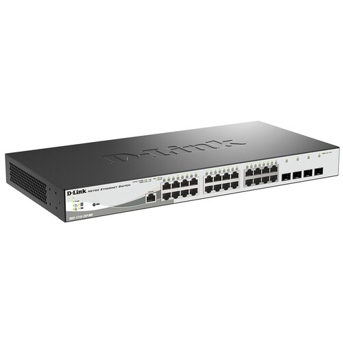 Управляемый коммутатор 2 уровня D-Link DGS-1210-28PMEB2A с 24 портами 101001000Base-T и 4 портами 1000Base-X SFP 24 порта с поддержкой PoE 8023af8023at 30 Вт PoE-бюджет 193 Вт 53400₽