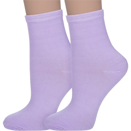 фото Носки hobby line, 2 пары, размер 36-40, фиолетовый