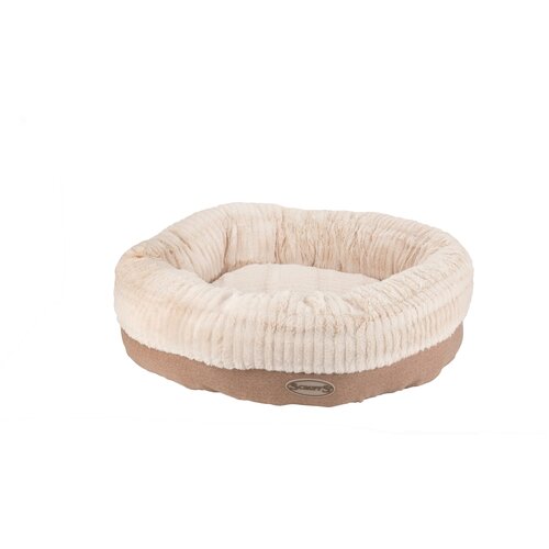 Лежак для собак и кошек Scruffs Ellen Donut 75х75х20 см 75 см 75 см светло-коричневый 20 см