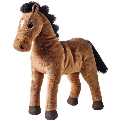Мягкая игрушка лошадь Шведский Дом (аналог икеа окенлопарэ), 36 см, коричневый