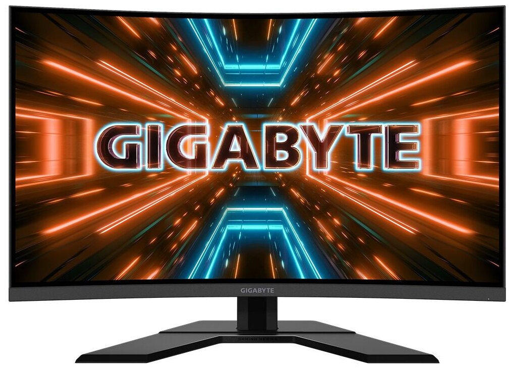 Монитор Gigabyte 31.5" G32QC A черный VA LED 1ms 16:9 HDMI HAS 350cd 178гр/178гр 2560x1440 165Hz DP 2K USB 7.8кг