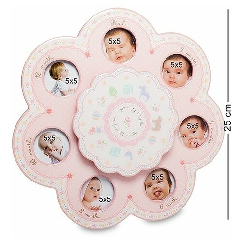 Музыкальная фоторамка Первые месяцы (на 7 фото: 5х5) CHK-121 113-50105