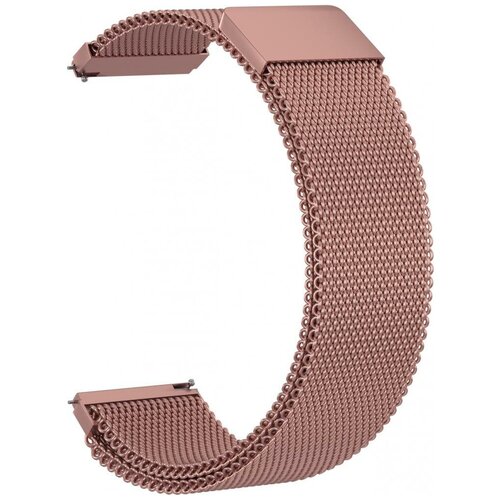 Металлический ремешок для Huawei Watch GT/GT 2 GSMIN Milanese Loop 22 цвет розовый (BT888877)
