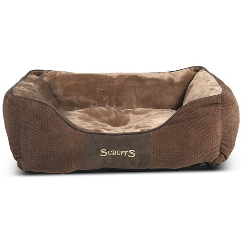 Scruffs Chester Лежак с бортиками шоколад 75*60см