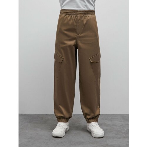 фото Gate31 брюки майкл с накладными карманами (бежевый-xl)