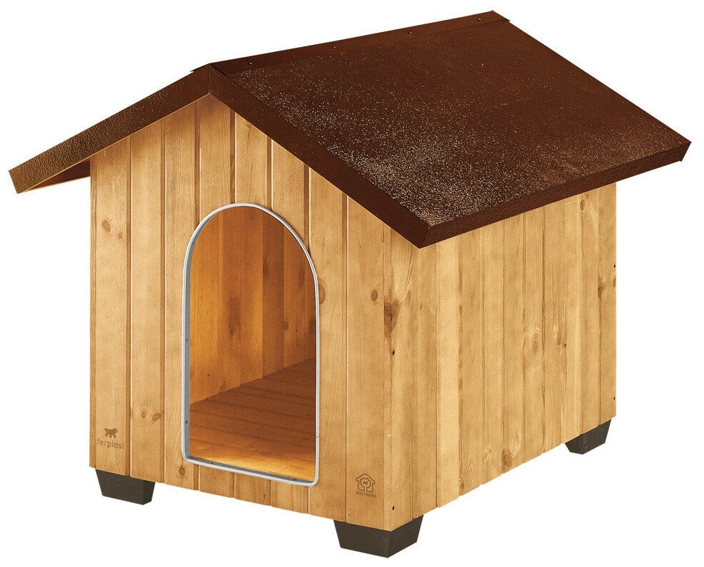 Будка для собак DOMUS MINI деревянная - фотография № 1