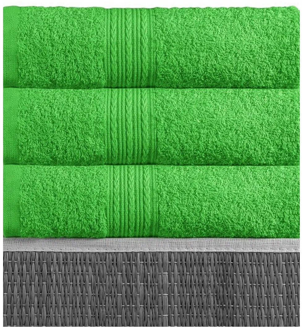 Полотенце махровое "BAYRAMALY" Ярко-зеленый размер 50 х 90