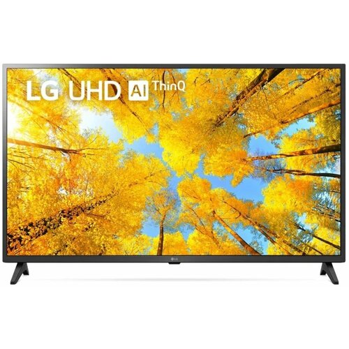 Smart телевизор LG 43UQ76003LD Ultra HD черный webOS 22 4174100₽