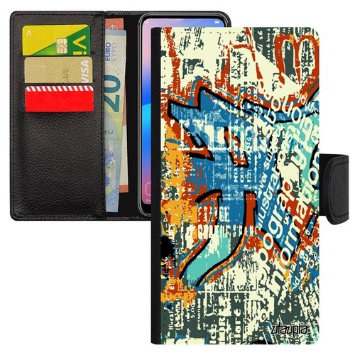 фото Чехол-книжка на мобильный samsung galaxy a40, "стрит-арт" уличный тег utaupia