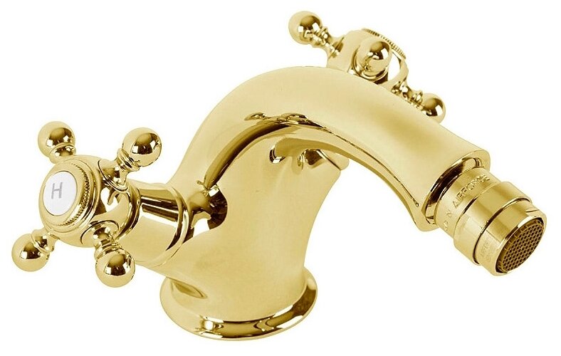 Смеситель для биде Cezares Golf-BS1-03/24 Золото 24 карат
