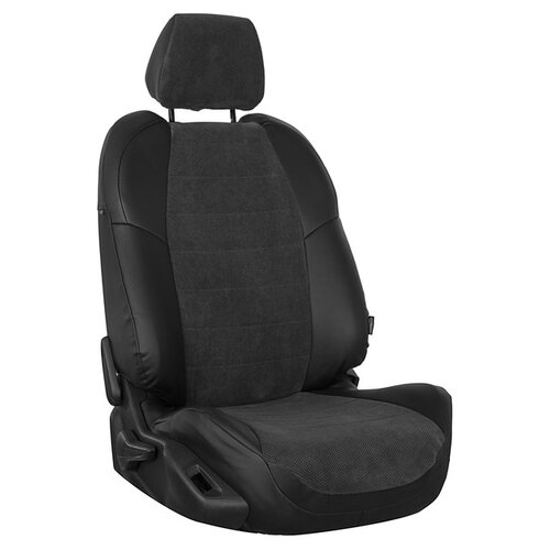 фото Чехлы на сиденья "автопилот" из велюра для kia seltos с 20г. черный, федерер. ki-ksel20-ksel2020-chf-v