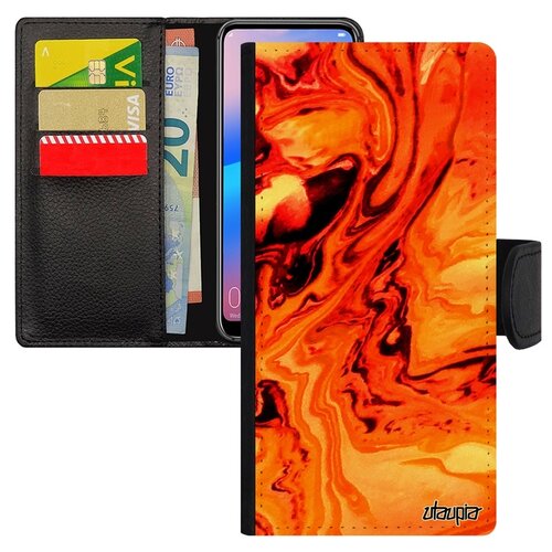 фото Чехол книжка для телефона samsung galaxy a10, "волны" текстура фон utaupia