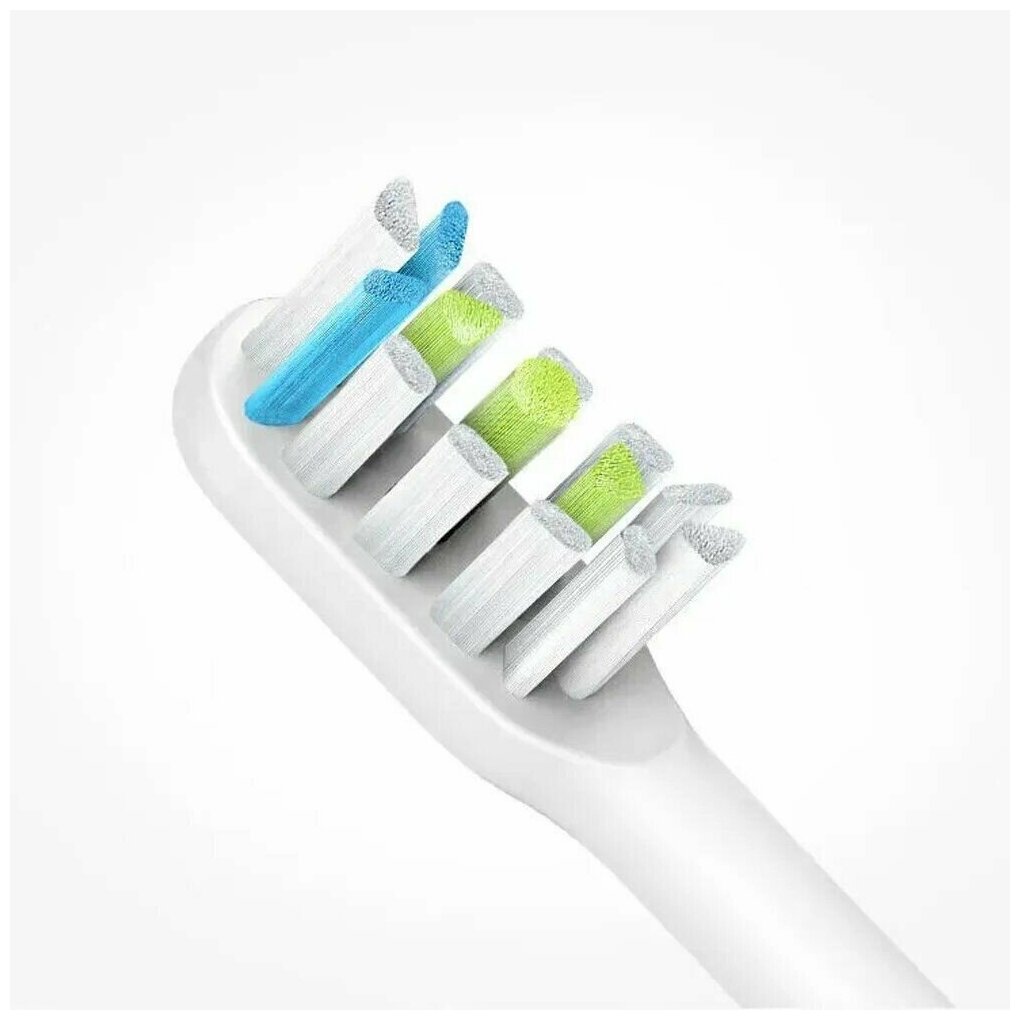Сменные насадки для зубных щеток V1/X1/X3/X3U/X5 SOOCAS XIAOMI, белые, комплект из 2шт - фотография № 4
