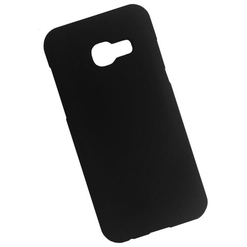 Чехол для Samsung Galaxy A3 пластиковый прорезиненный черный
