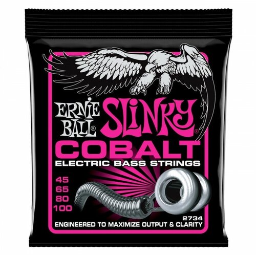 2734 Струны для бас-гитары Cobalt Bass Super Slinky струны для бас гитары ernie ball 2734 cobalt slinky super 45 100