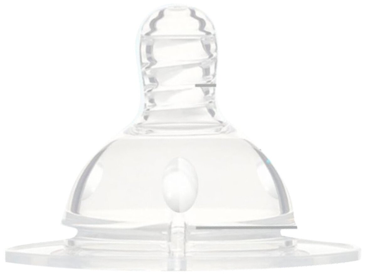 МАМА ТАМА Соска для бутылочек с широким горлышком 2шт., 3 месяца + силиконовая, медленный и средний поток (МАМА ТАМА, ) - фото №2