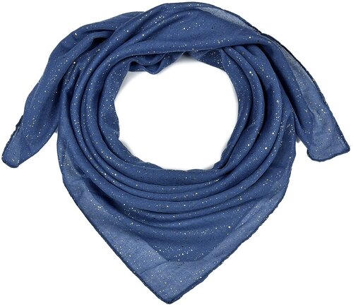 Платок Lili Scarf, хлопок, 90х90 см, синий