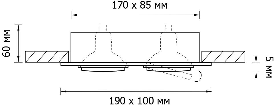 Встраиваемый светильник Lightstar Singo 011622