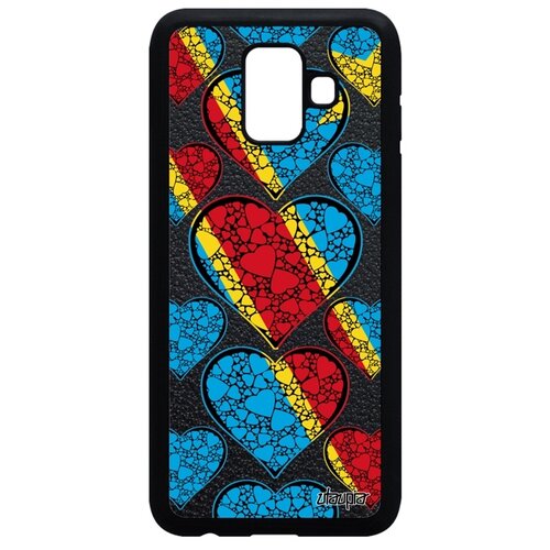 фото Чехол на мобильный galaxy a6 2018, "флаг конго киншаса с сердцем" любовь патриот utaupia