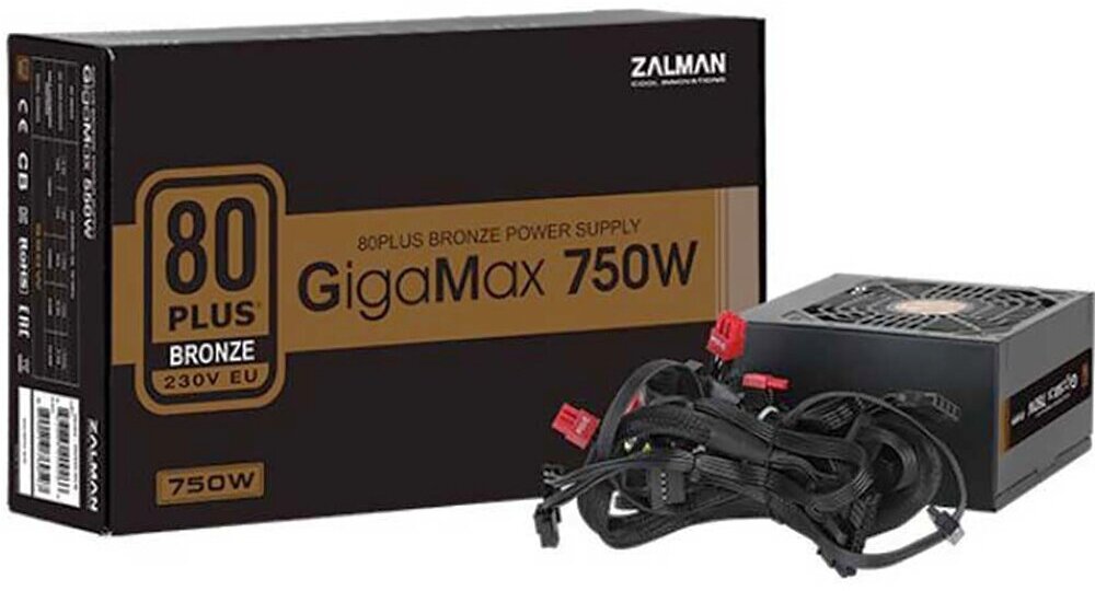 Блок питания 750 W Zalman GigaMax GV II (ZM750-GVII) черный