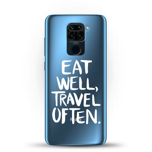 фото Силиконовый чехол eat well на xiaomi redmi note 9 andy & paul