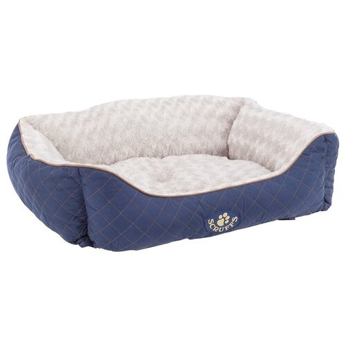 Лежак для собак и кошек Scruffs Wilton Box Bed 75х60х20 см 75 см 60 см синий 20 см