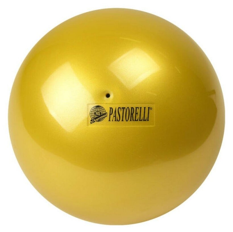 Мяч для художественной гимнастики PASTORELLI New Generation, 18 см, золотой 00041