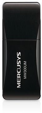 Сетевой адаптер USB2.0 адаптер Mercusys MW300UM, 300Мбит/с, компактный — фото 1
